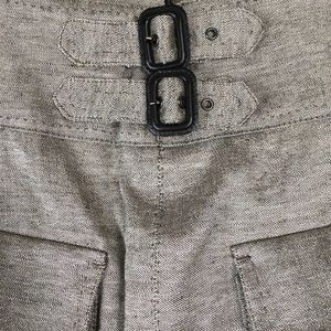 Zara Woman Silver Gray Cinched Waist Skirt